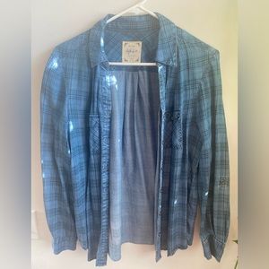 Blue button-down